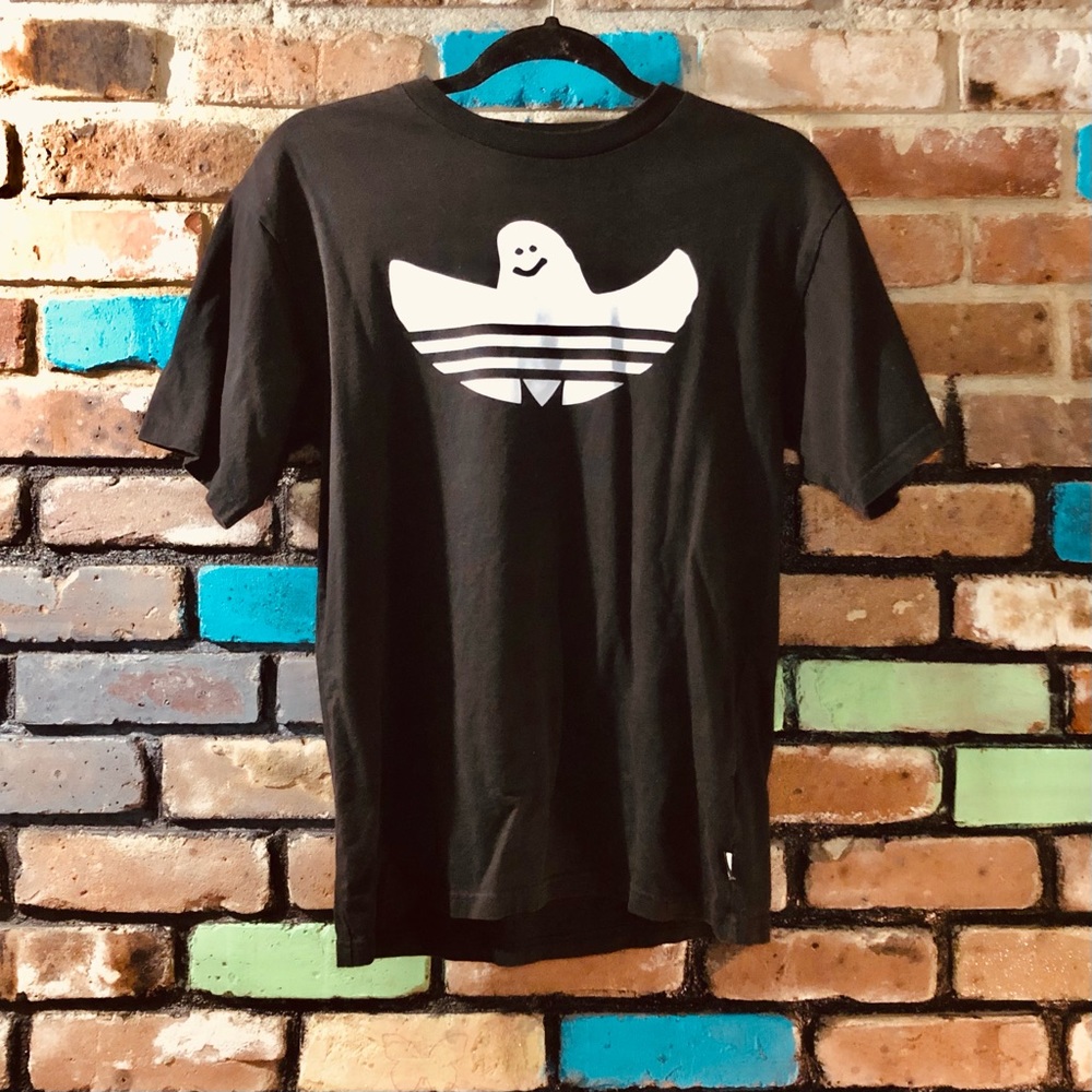Adidas Trefoil Doodle Logo black small tshirt